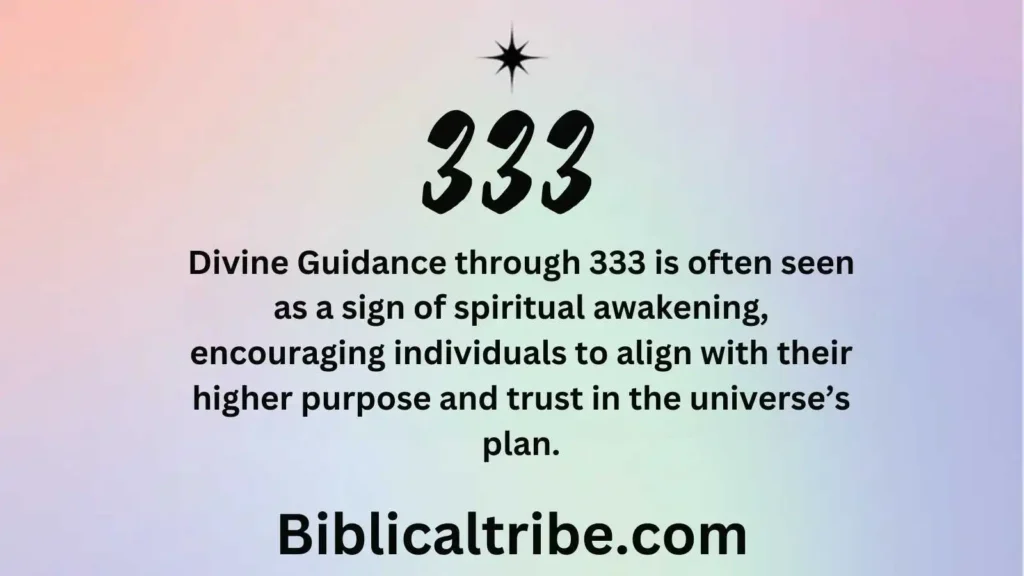 333 Meaning from God Message from God 