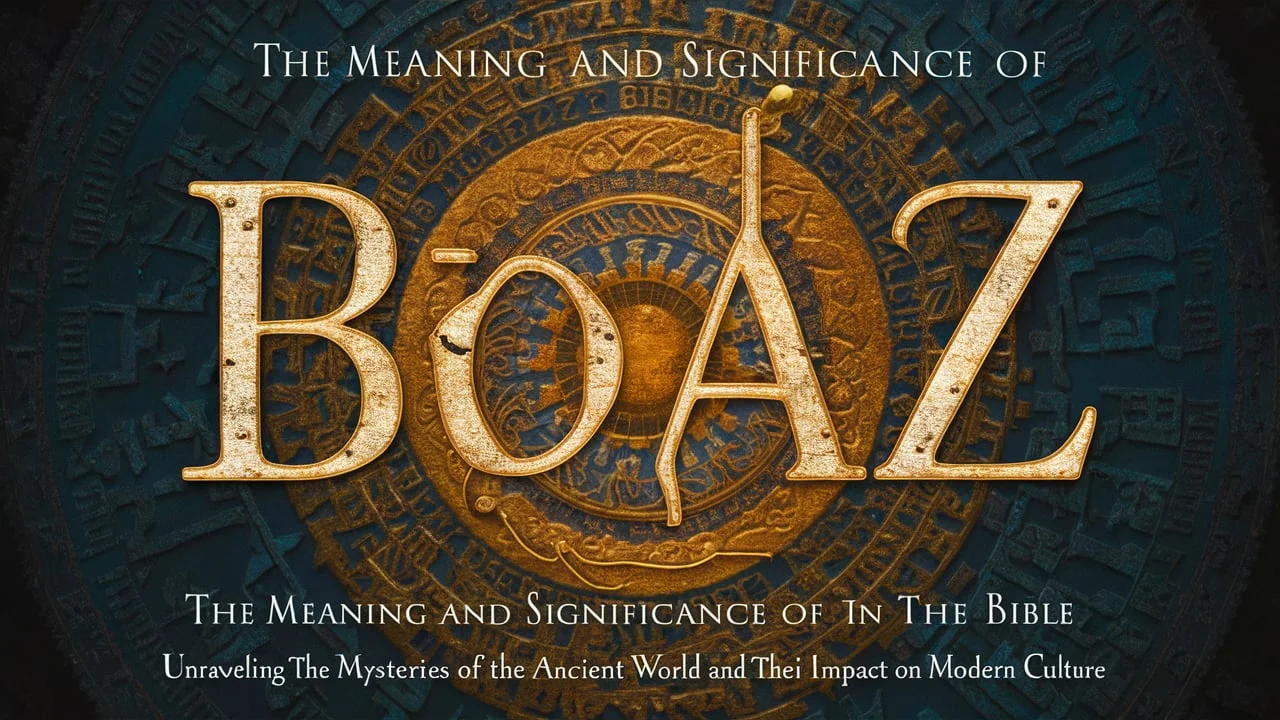 The Meaning and Significance of Boaz in the Bible