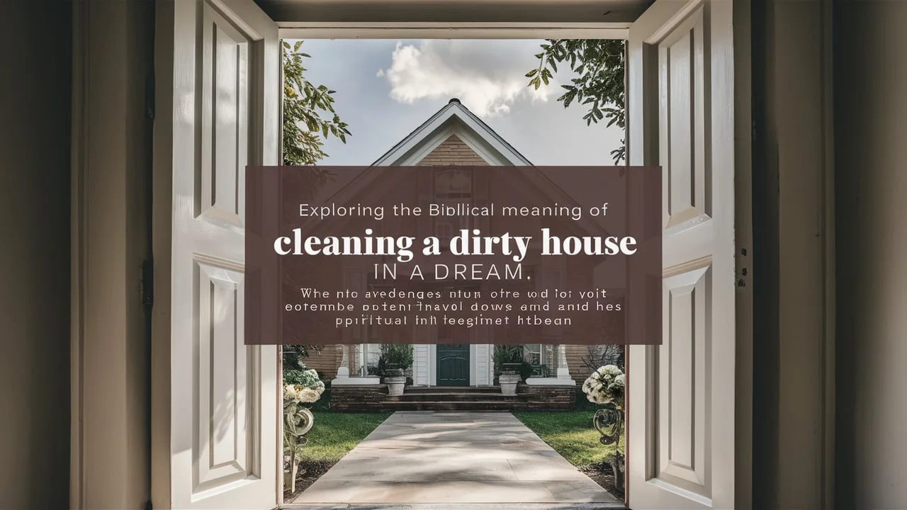 Biblical and Spiritual Meaning of Cleaning a Dirty House in a Dream