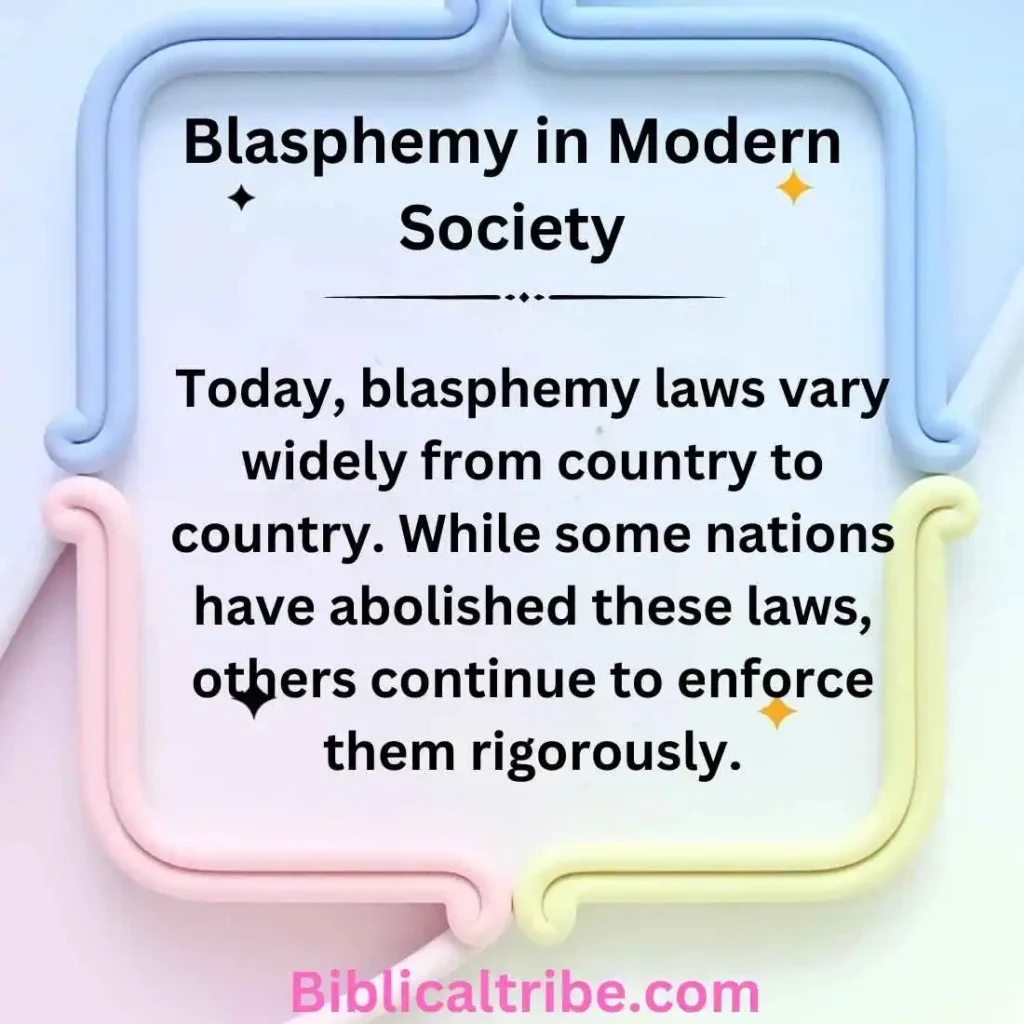 Blasphemy in Modern Society