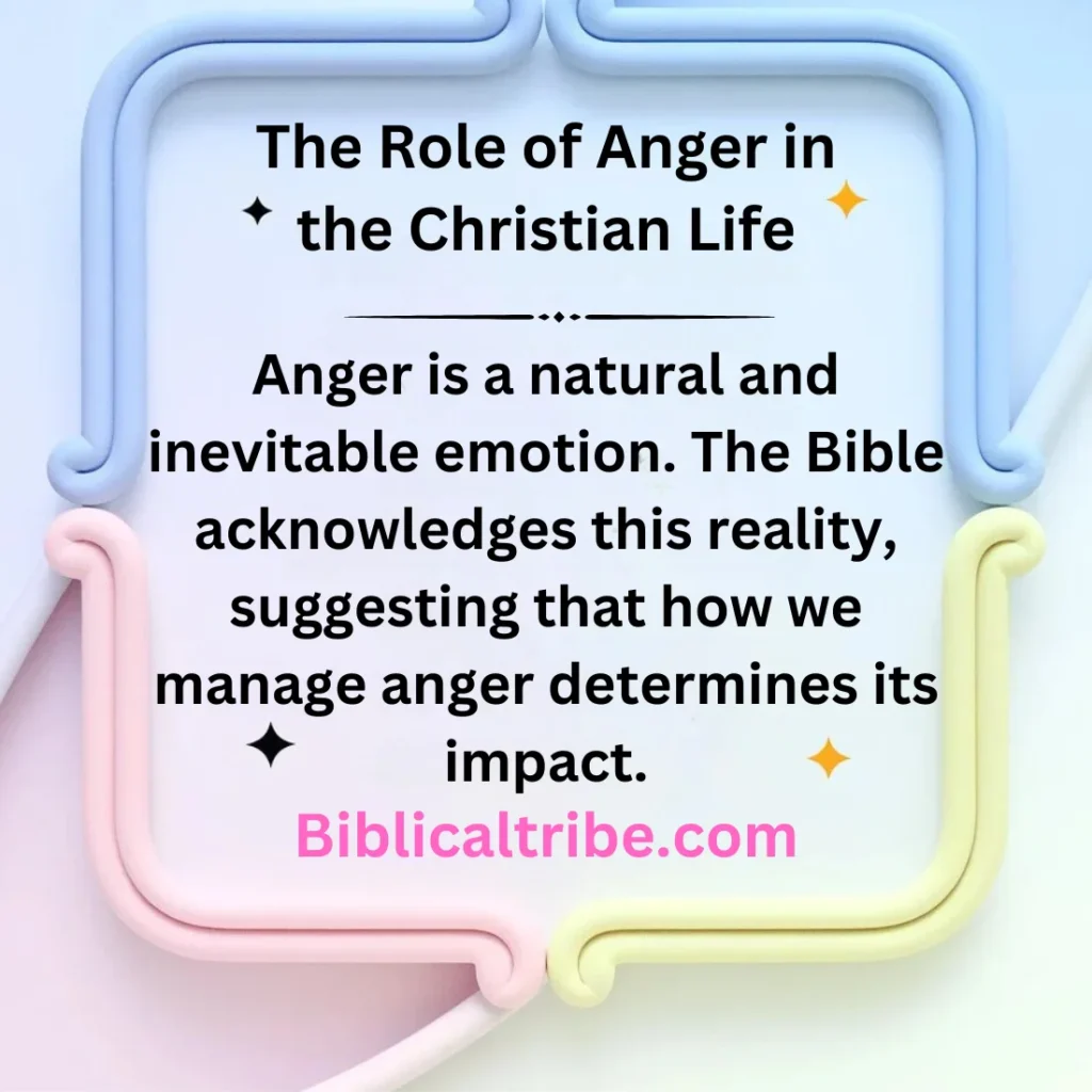 The Role of Anger in the Christian Life