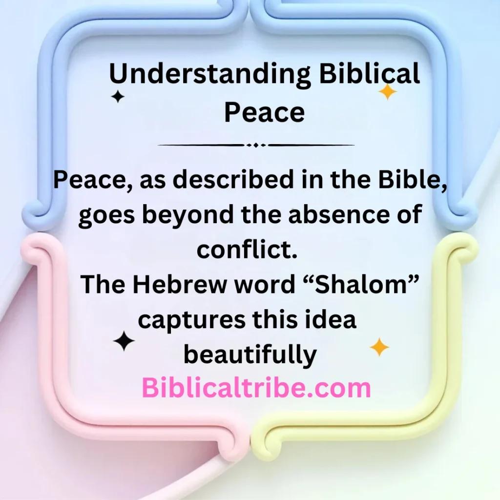 Understanding Biblical Peace