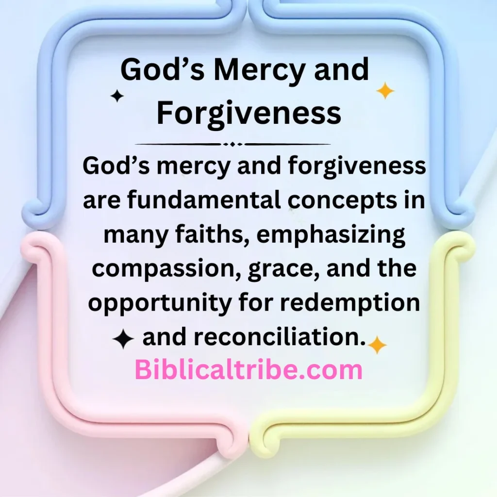 God’s Mercy and Forgiveness