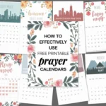 How to Effectively Use Free Printable Prayer Calendars