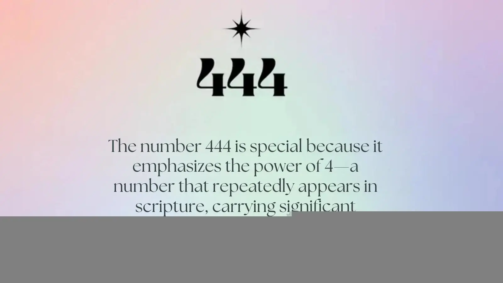 Biblical Meaning of 444