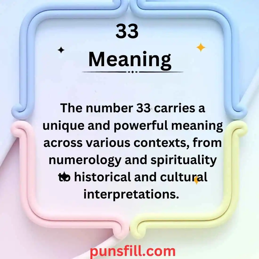 33 Meaning