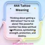 444 Tattoo Meaning