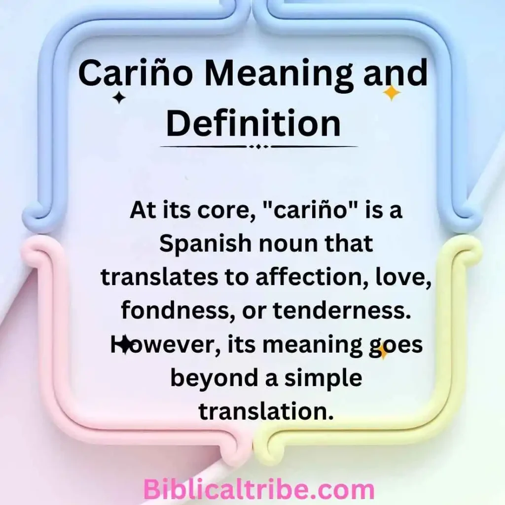 Cariño Meaning and Definition