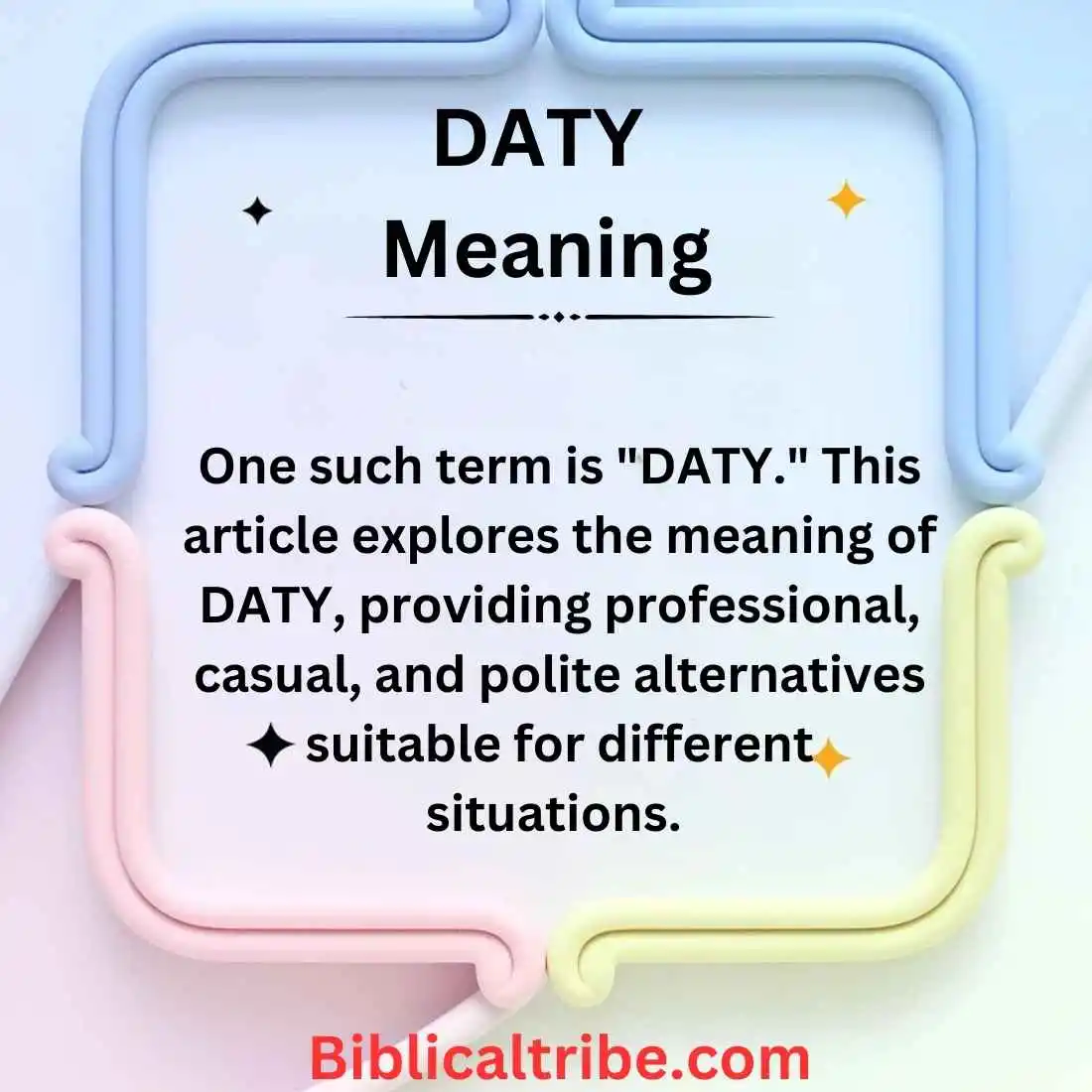 DATY Meaning