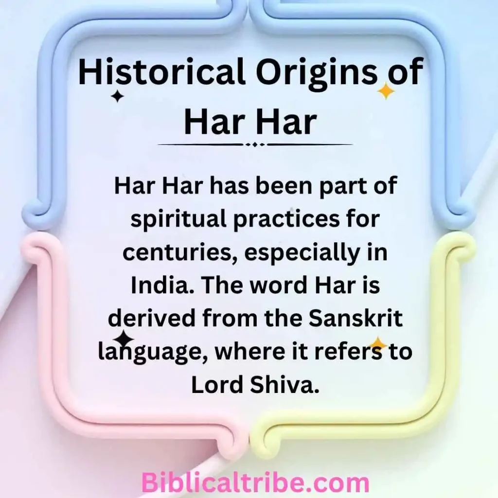 Historical Origins of "Har Har"