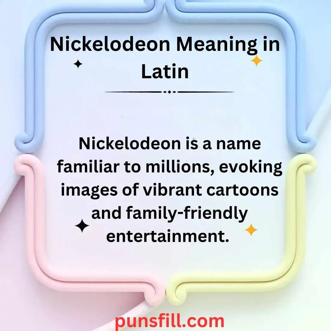 Nickelodeon Meaning in Latin