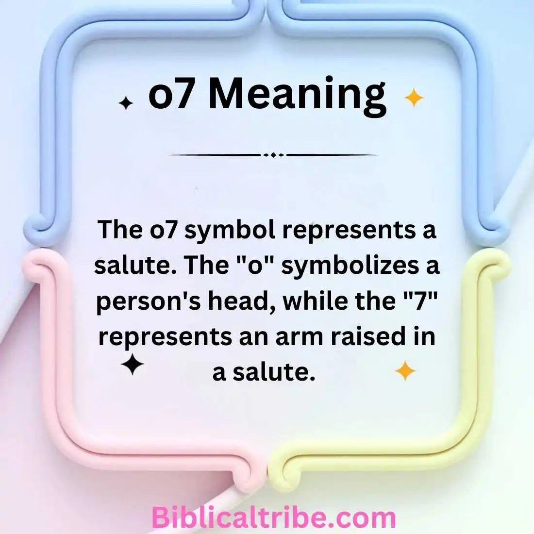 o7 Meaning