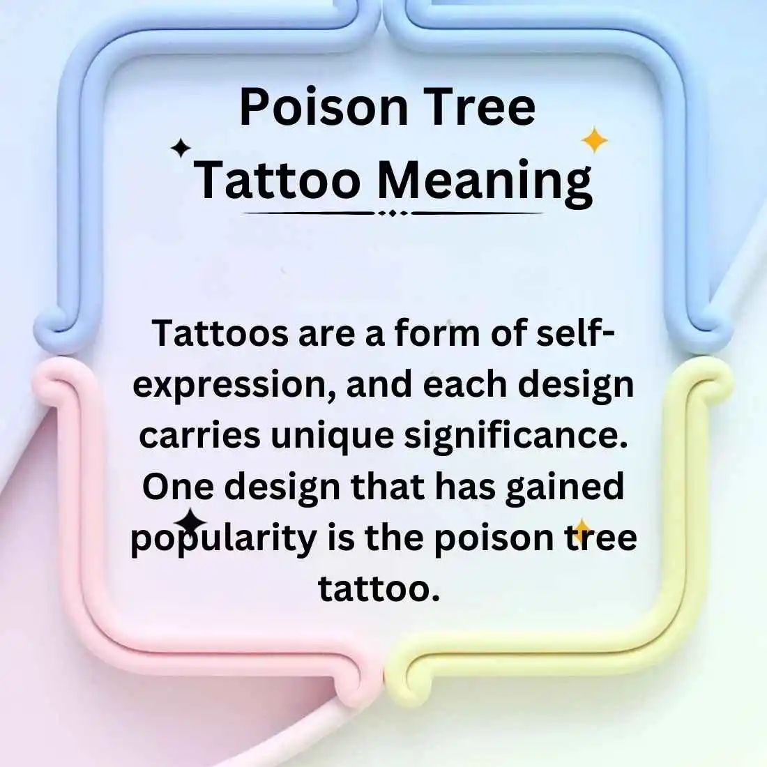 Poison Tree Tattoo Meaning