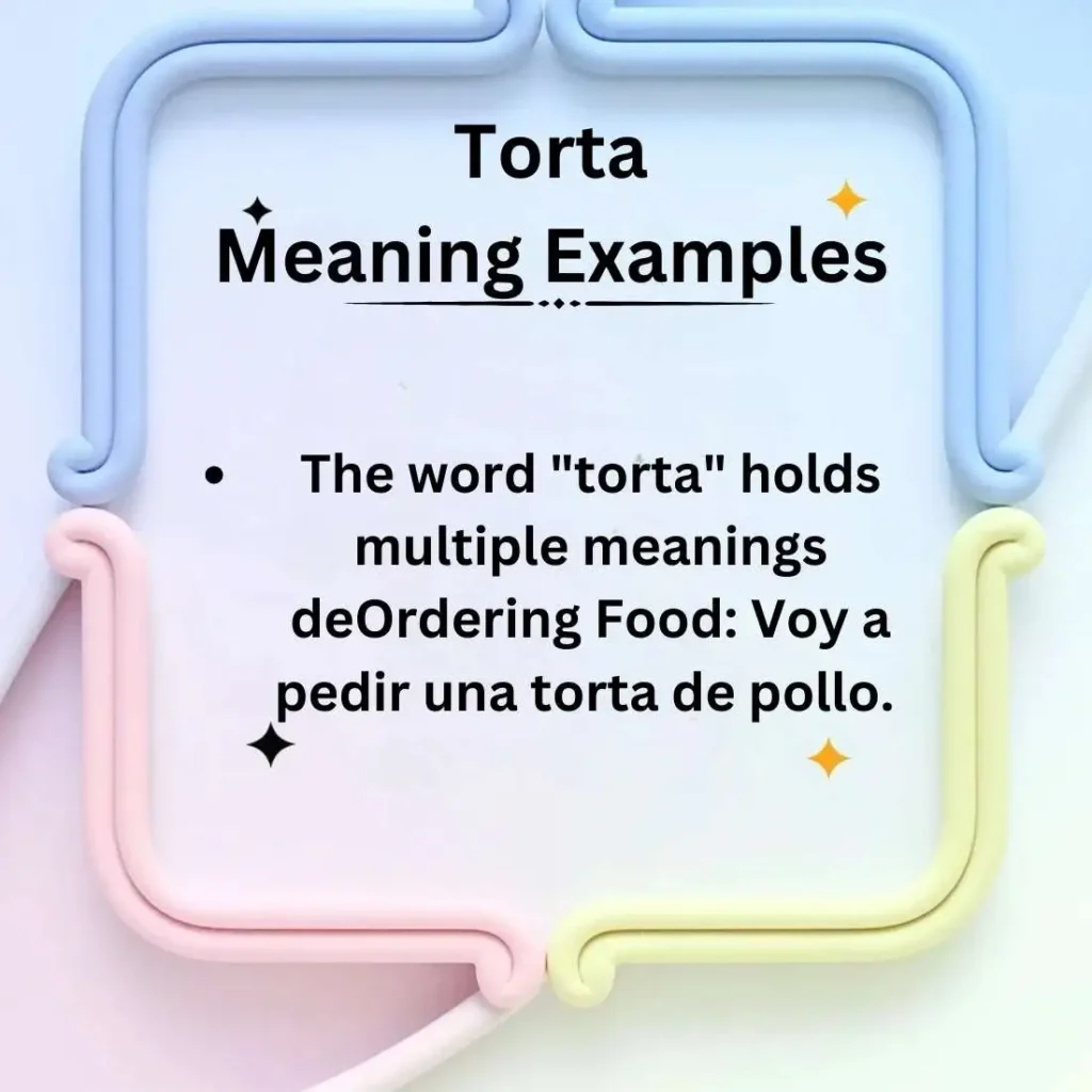 Torta  Meaning Examples 