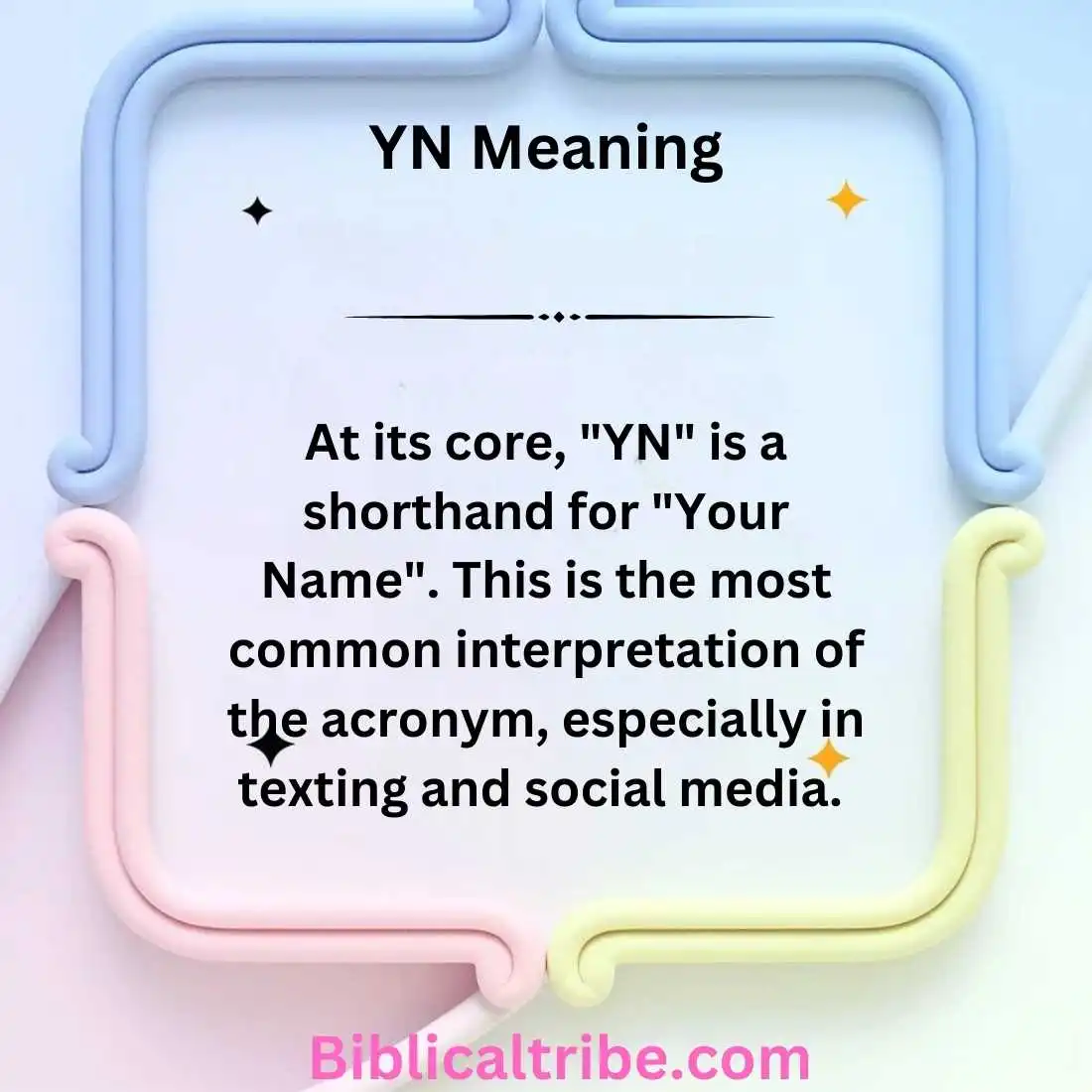 YN Meaning