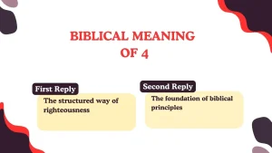 Biblical Meaning of 4