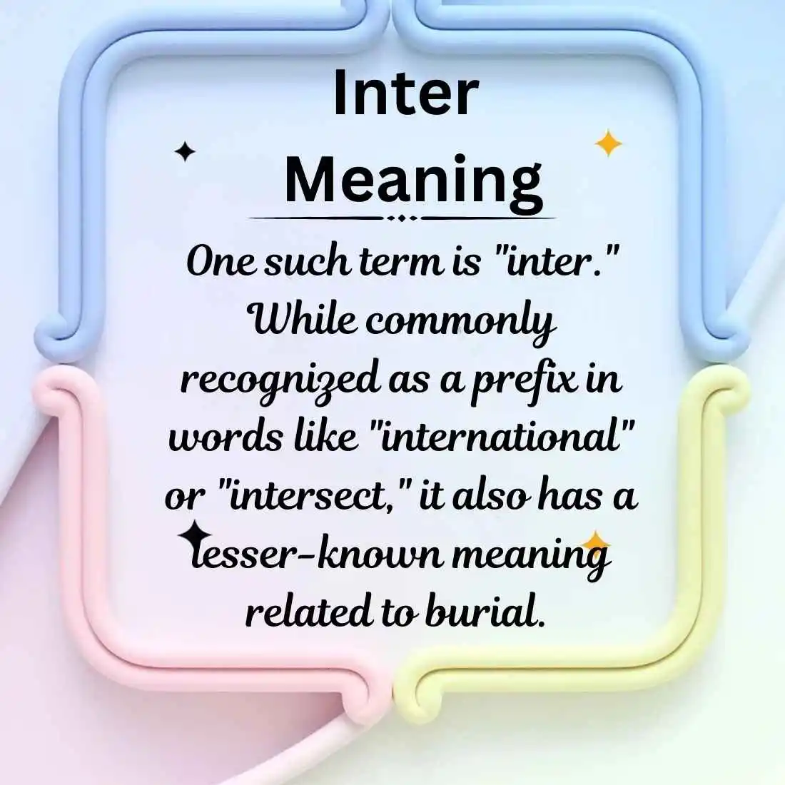 Inter Meaning