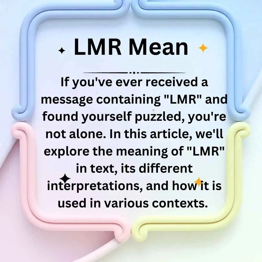 LMR Mean