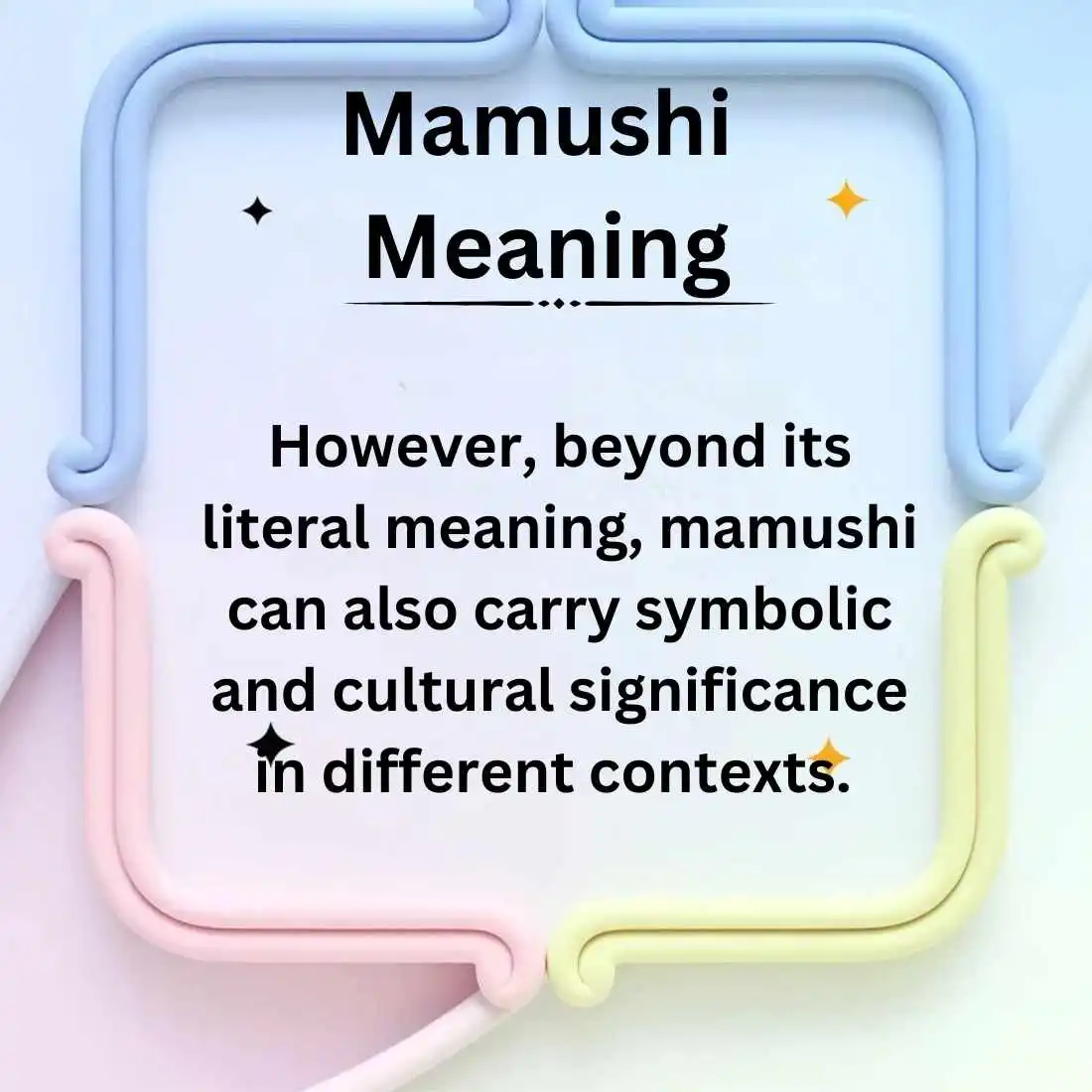 Mamushi Meaning