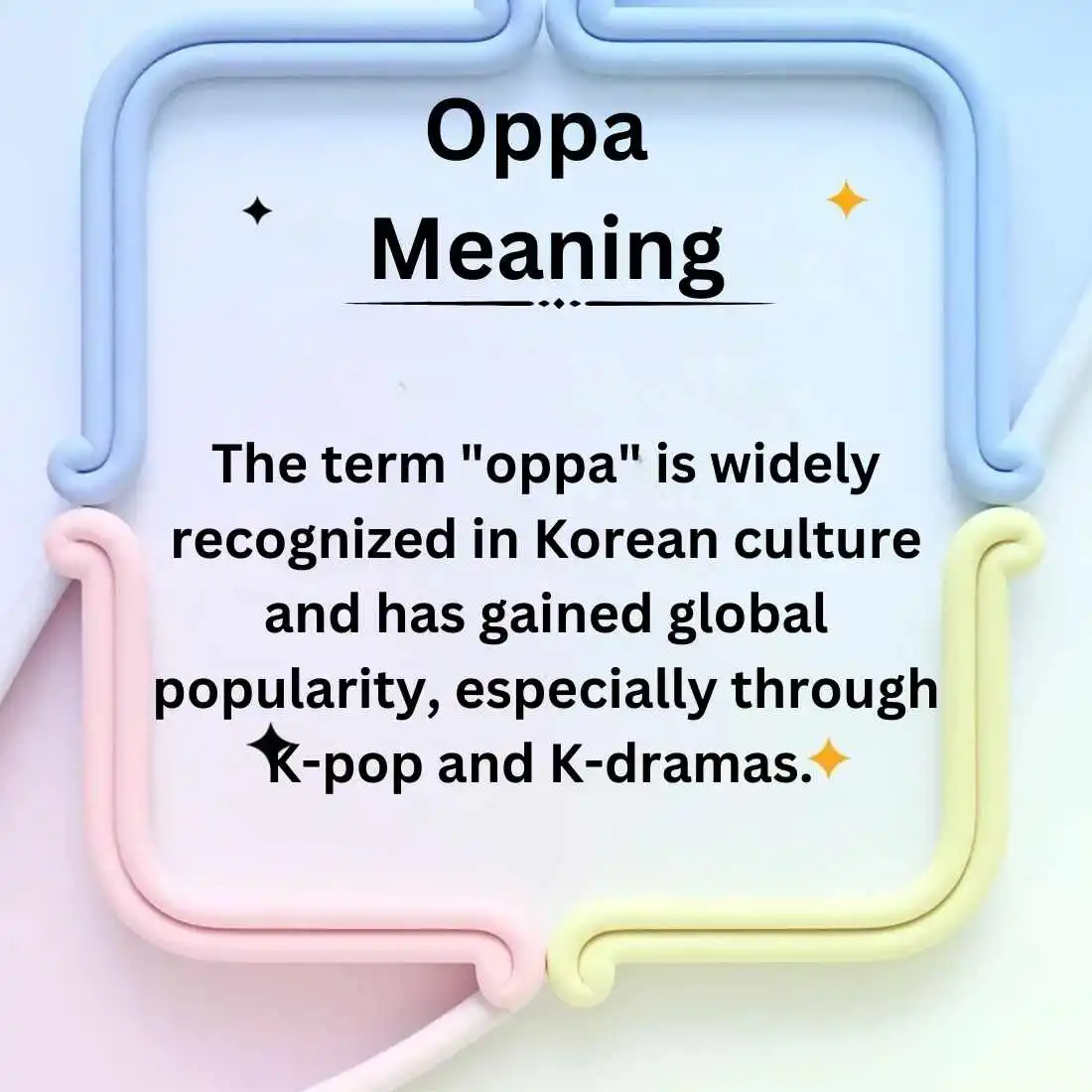 Oppa Meaning